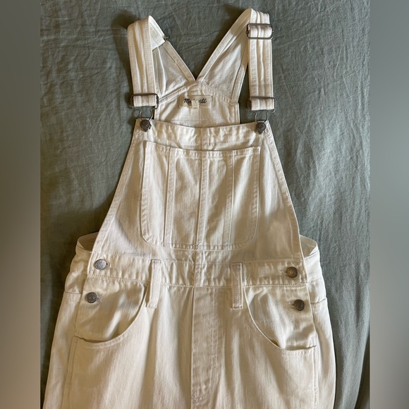Madewell White Women's Denim Overalls - Picture 2 of 4